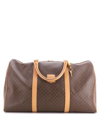 Vintage Macadam Coated Canvas Large Duffle Bag