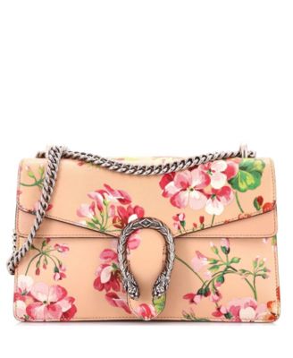Small Dionysus Bag Blooms Print Leather