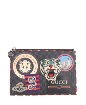Night Courrier GG Coated Canvas with Applique Pouch