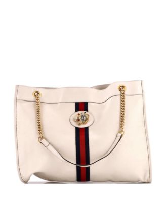 Large Rajah Chain Tote Leather