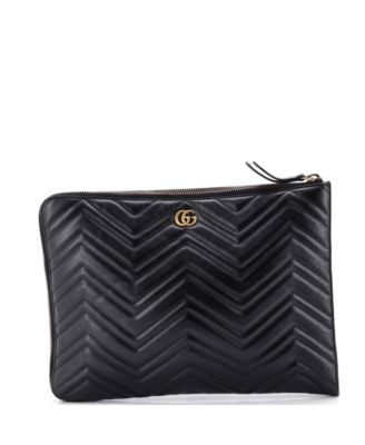 GG Marmont Matelasse Portfolio Clutch