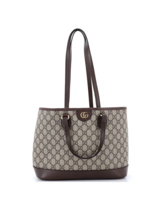 Small Ophidia Top Handle Shopping Tote GG Coated Canvas and Leather