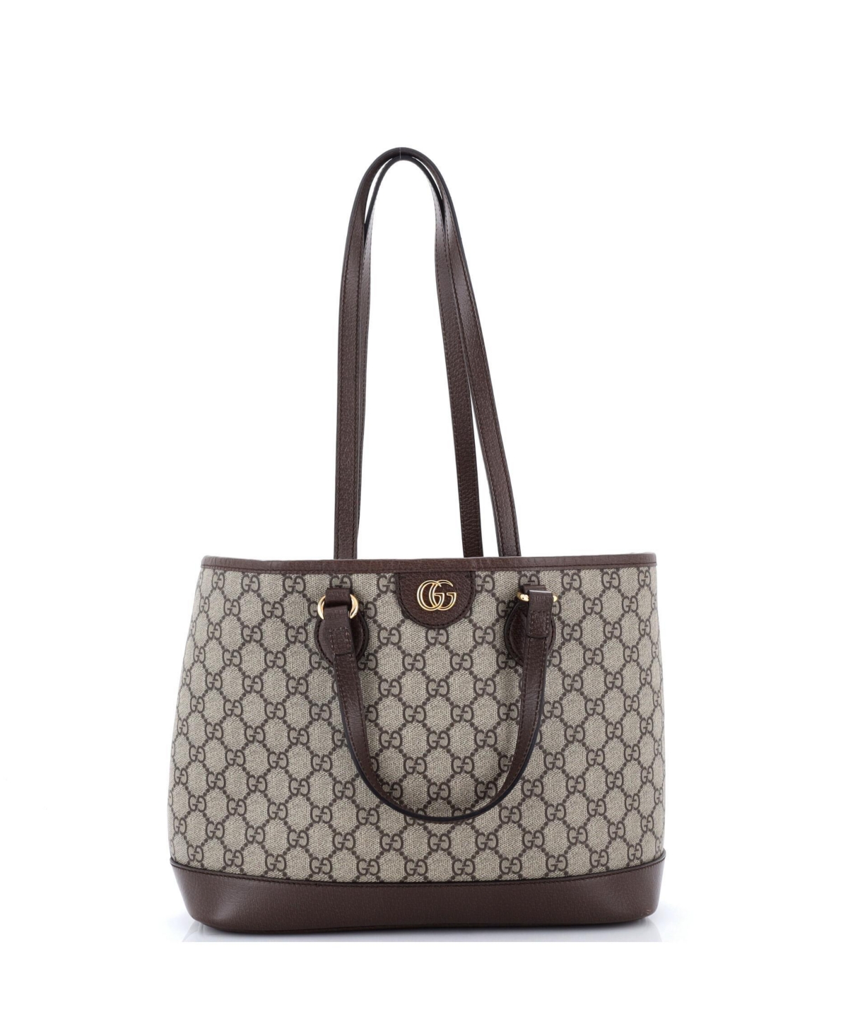 Pre-Owned Gucci Small Ophidia Top Handle Shopping Tote Gg Coated Canvas and Leather