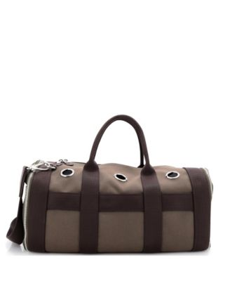 Pre-Owned Hermes Carrying Dog Bag Canvas