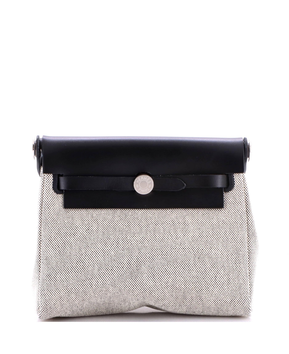 Pre-Owned Hermes 20 Herbag Zip Toile and Leather