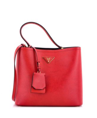 Panier Large Saffiano Leather Bucket Bag