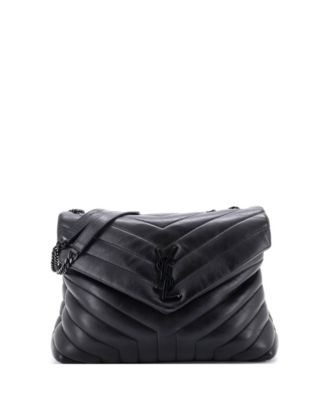 Medium Loulou Shoulder Bag Matelasse Chevron Leather