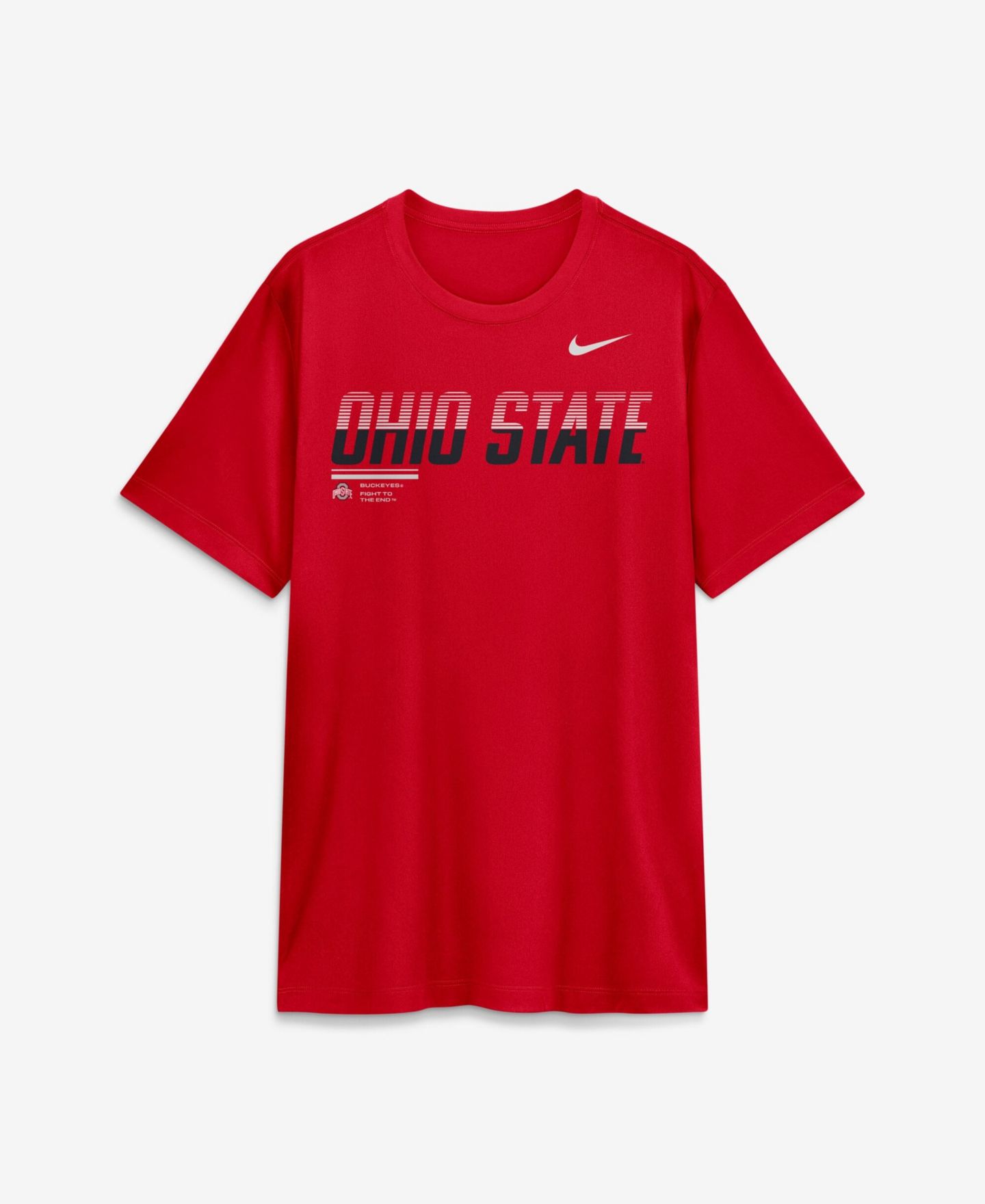 Мужская футболка Nike Scarlet Ohio State Buckeyes Sideline Legend Dri-FIT — фото 2