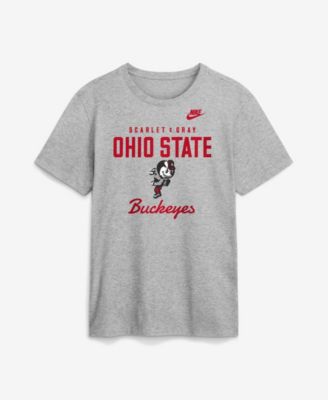 Men's Gray Ohio State Buckeyes Legacy Stacked Established T-Shirt