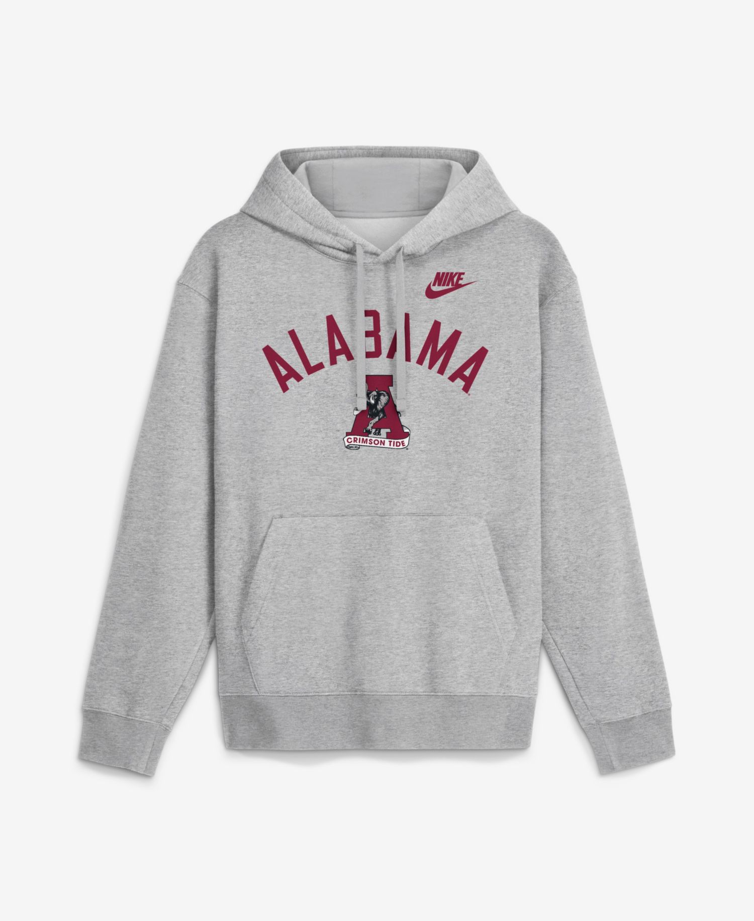 Men's Heather Gray Alabama Crimson Tide Legacy Arch Club Hoodie