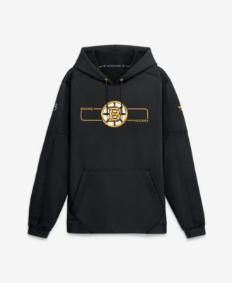 Men's Black Boston Bruins Authentic Pro Rink Fleece Pullover Hoodie