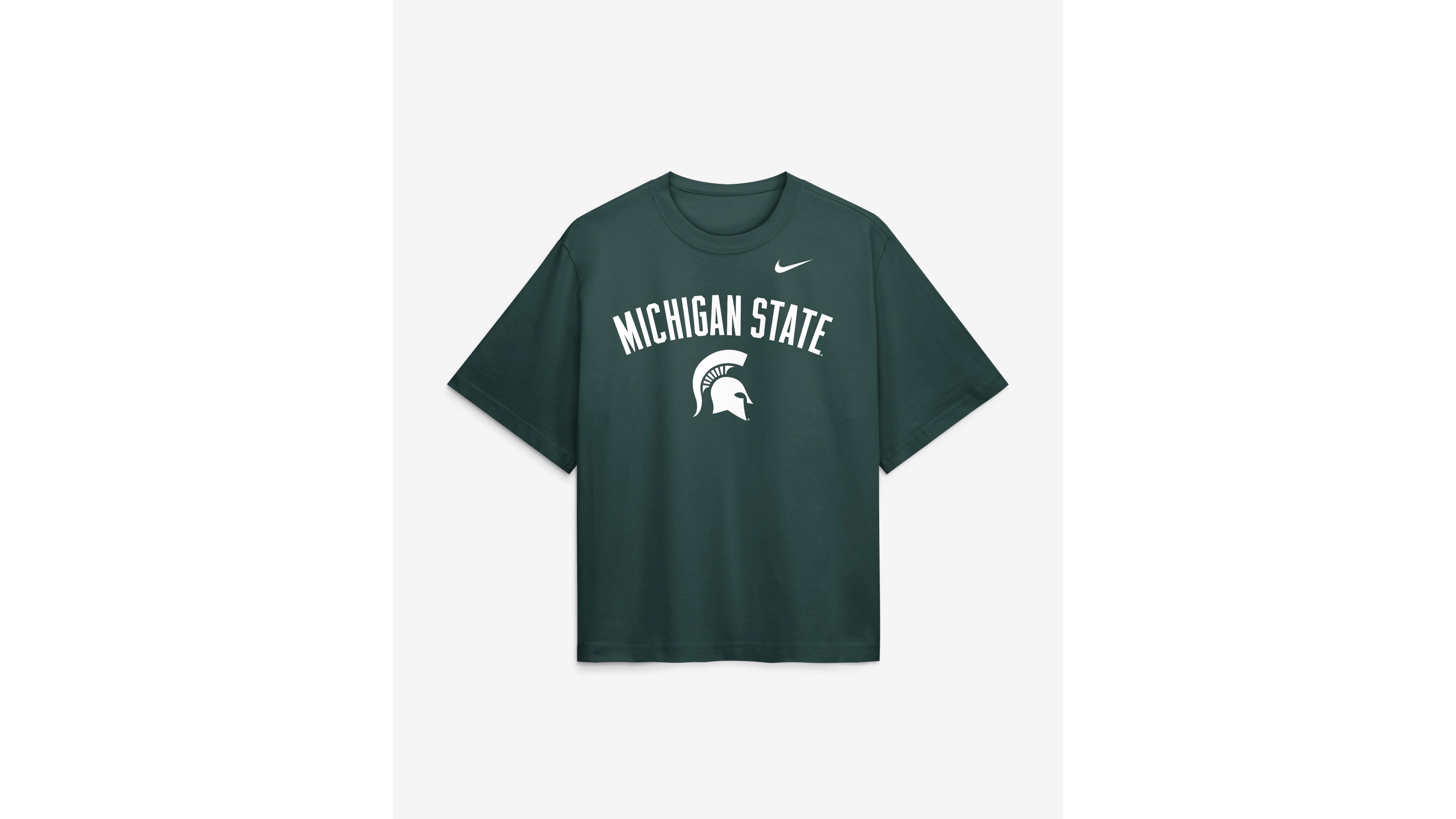 Nike Women's Michigan State Spartans Heavyweight Cotton Boxy T-Shirt
