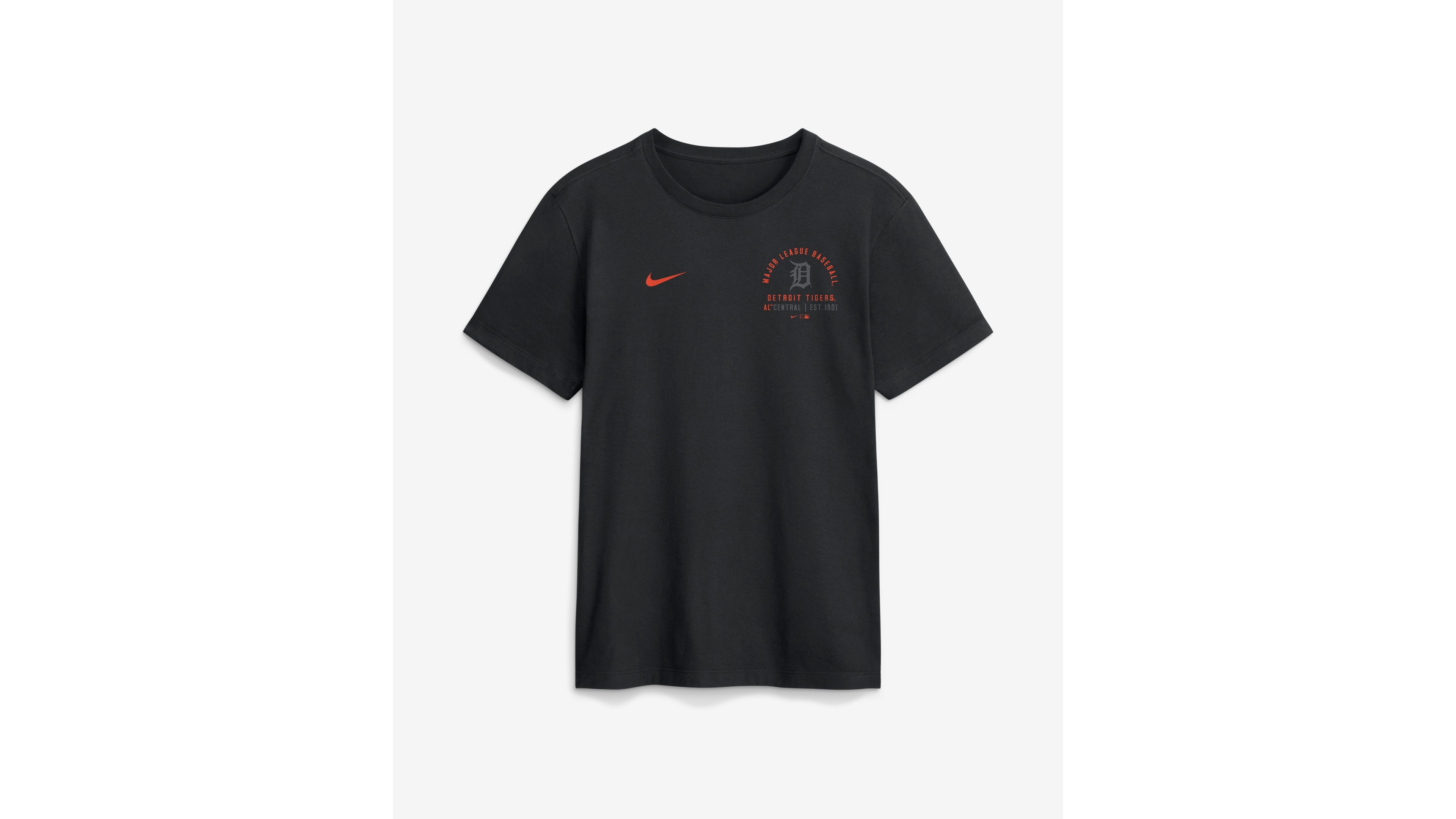 Nike Men's Detroit Tigers Split Logo Screen-Print Classic-Fit T-Shirt