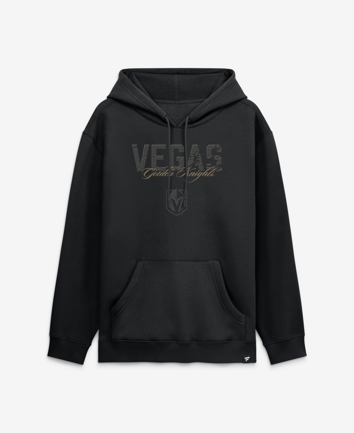Fanatics Men's Vegas Golden Knights Black Out Midweight Fleece Classic Fit Hoodie - Black