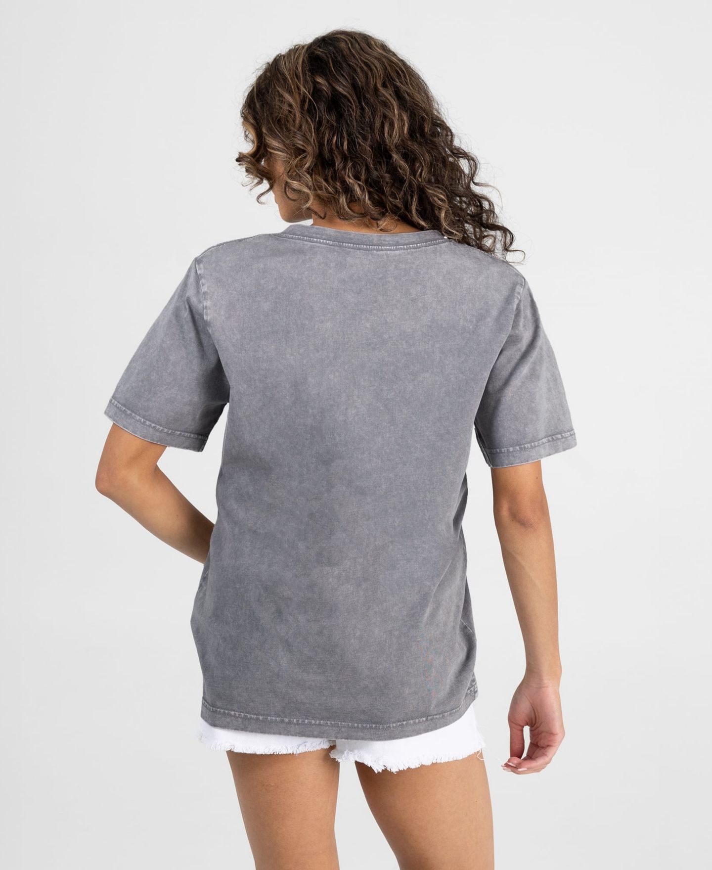 Женская футболка Gameday Couture Gray Jacksonville Jaguars Relaxed Iconic Edge Rhinestone V-Neck — фото 2