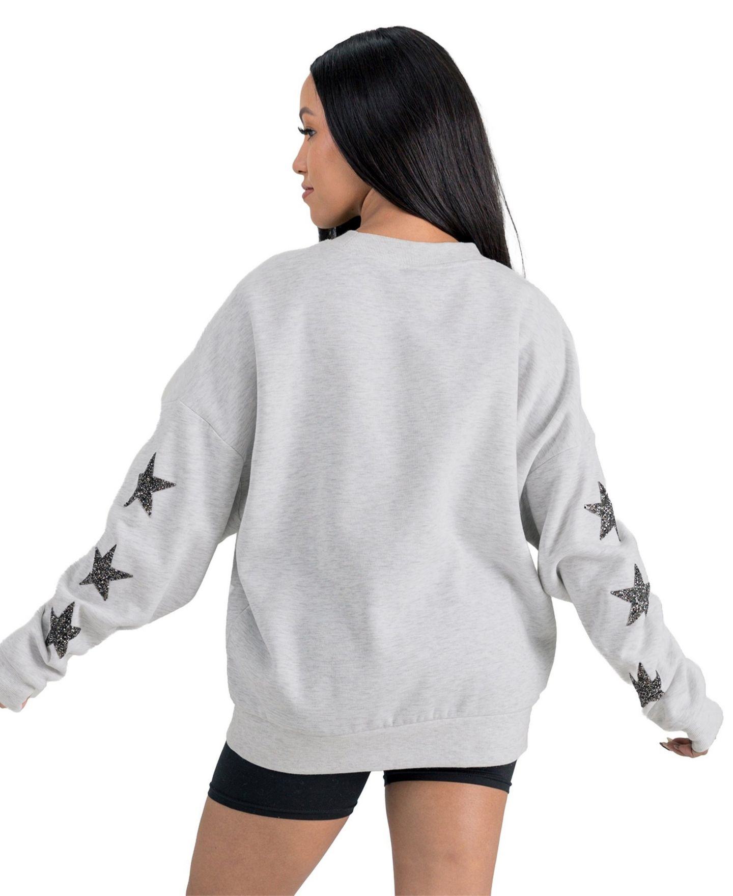 Женская толстовка Gameday Couture Ash Jacksonville Jaguars Resilience Relaxed Rhinestone Pullover — фото 3