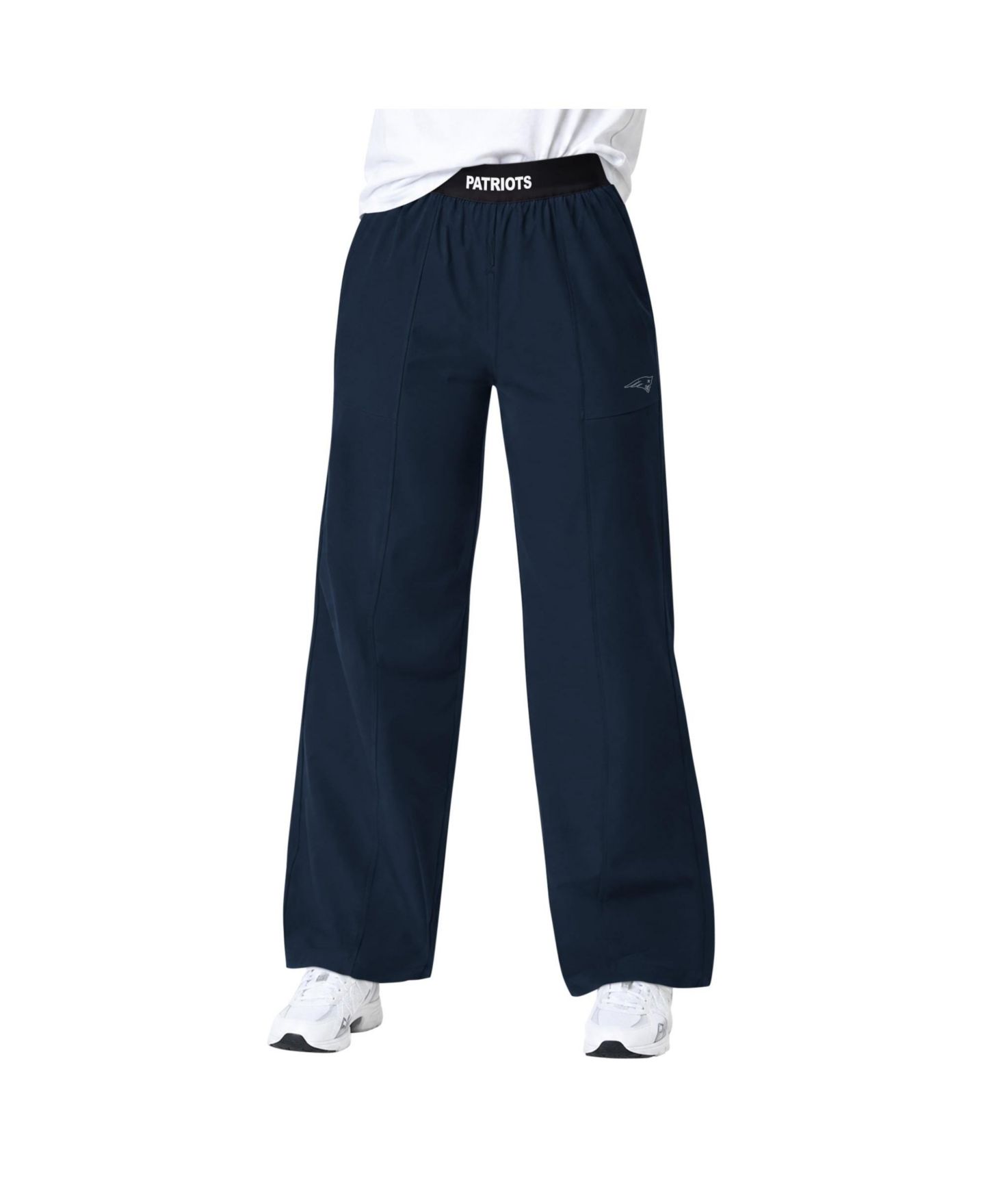 Женские брюки Starter Navy New England Patriots Athleisure Wide-Leg — фото 1