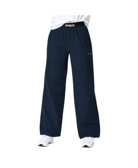 Женские брюки Starter Navy New England Patriots Athleisure Wide-Leg