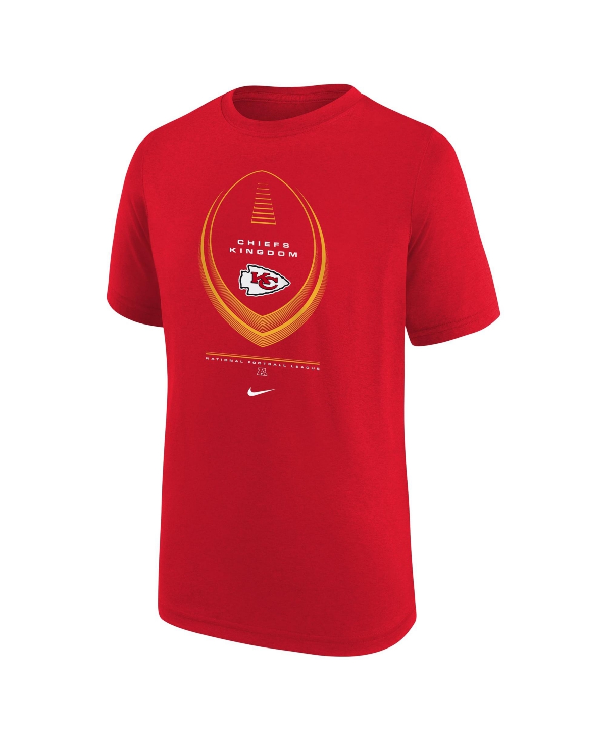 Nike Boys' and Girls' Kansas City Chiefs Icon Legend Edition Graphic Crewneck T-Shirt - Red