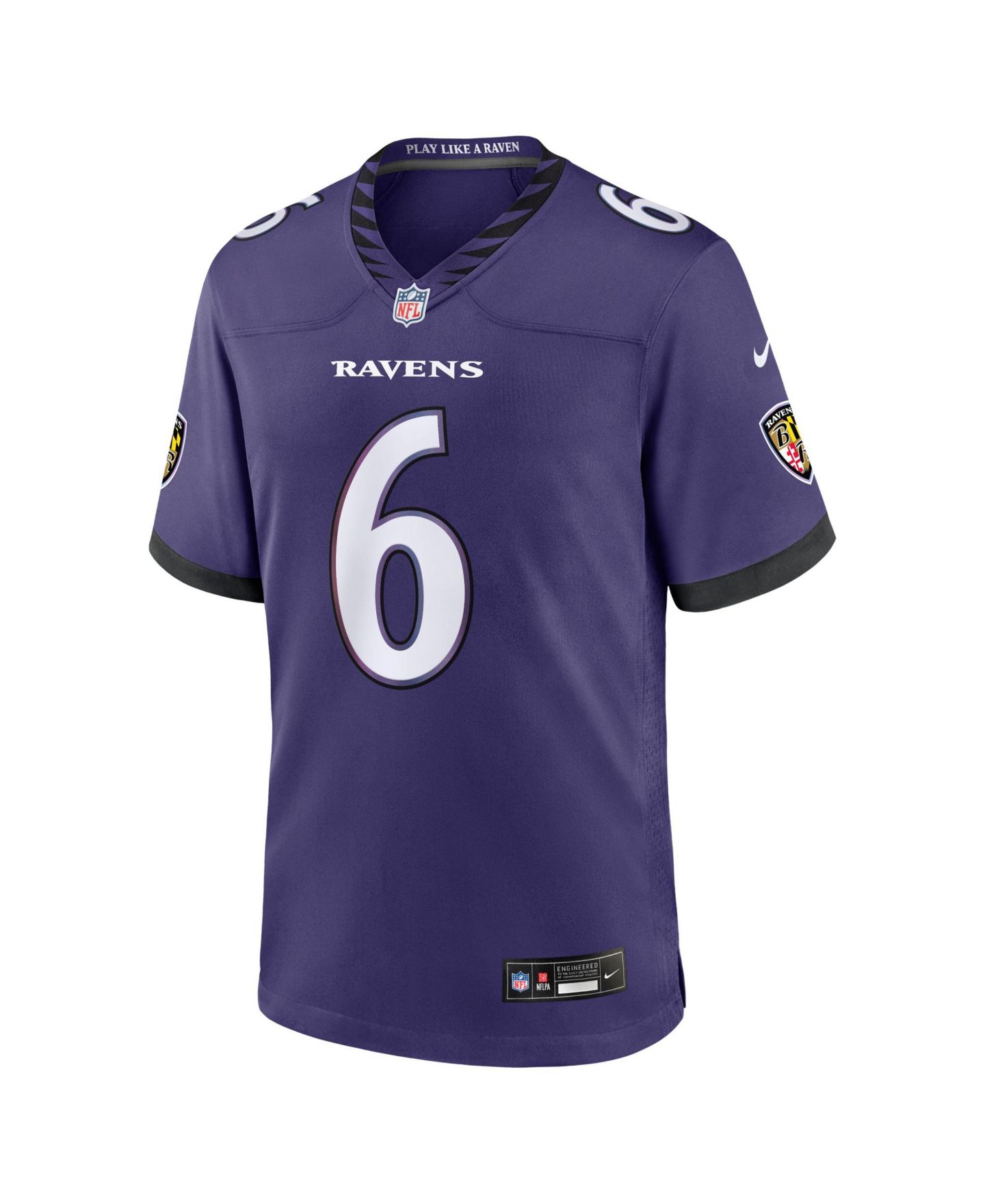 Мужской топ Nike Ja'Kobi Lane Purple Baltimore Ravens Team Game Jersey — фото 2