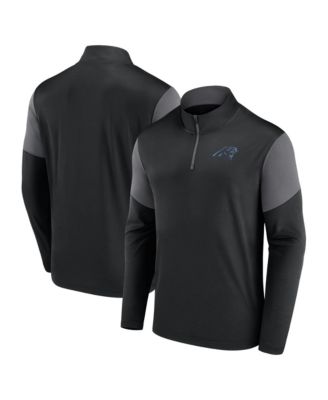 Men's Black Carolina Panthers Primary Quarter-Zip Pullover