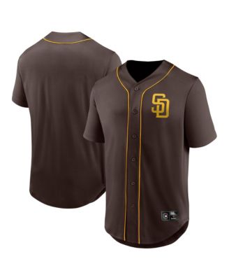 Men's  Brown San Diego Padres Franchise Button-Up Fashion Top