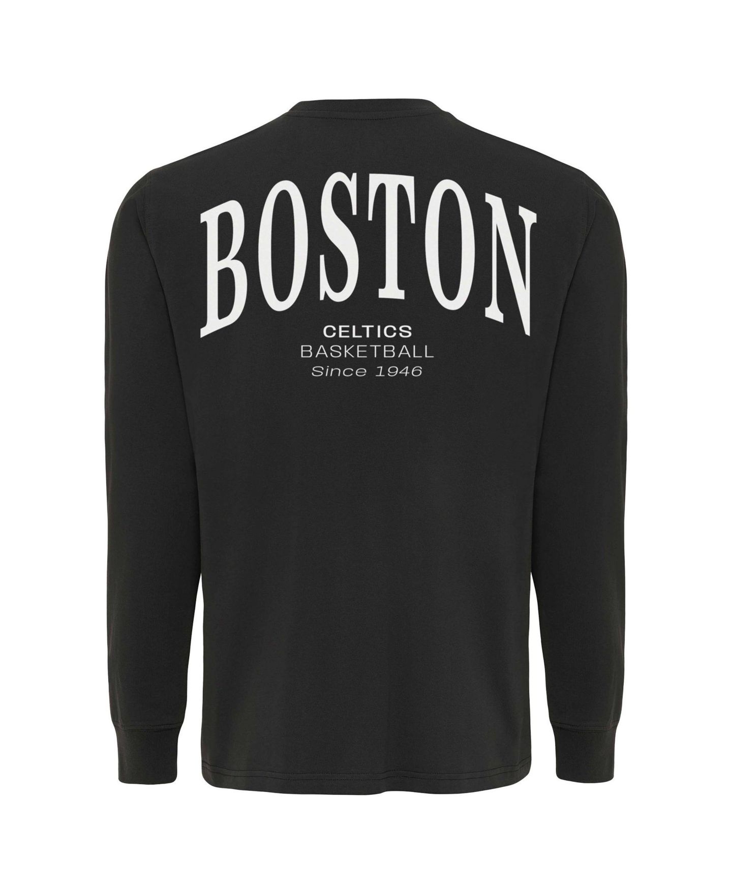 Футболка Sportiqe Adult Anthracite Boston Celtics Athletic Club Collection Sherwood Relaxed Fit Premium Long-Sleeve — фото 3