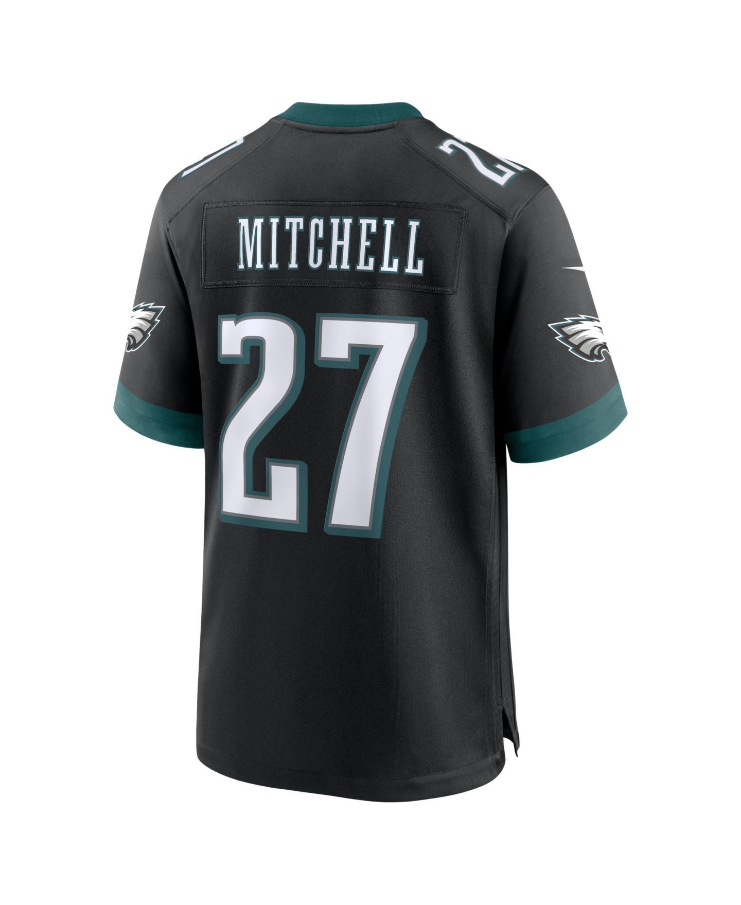 Мужской топ Nike Quinyon Mitchell Black Philadelphia Eagles Alternate Game Jersey — фото 3