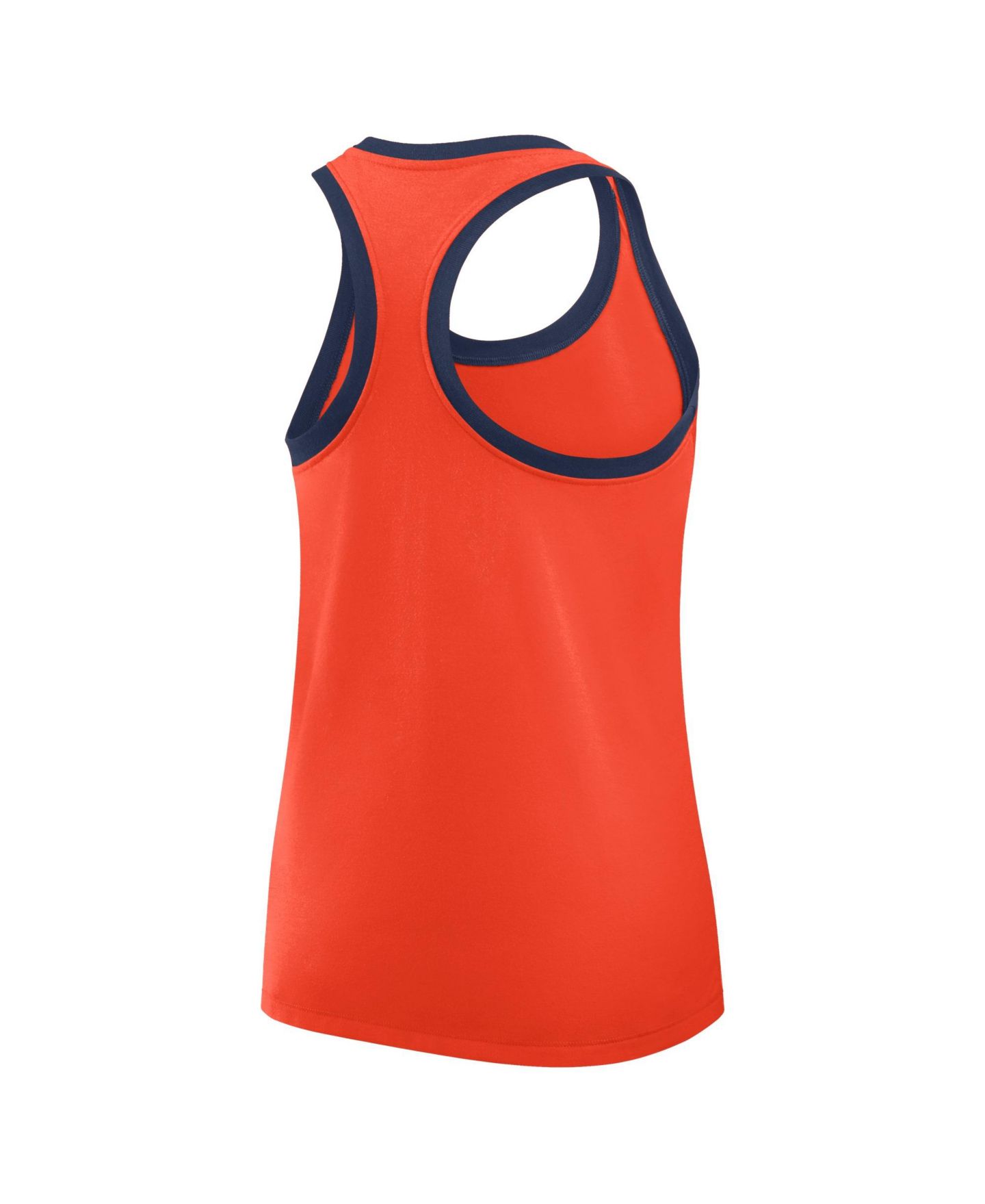 Женский топ Nike Orange Houston Astros Tri-Blend Dri-FIT Racerback — фото 3
