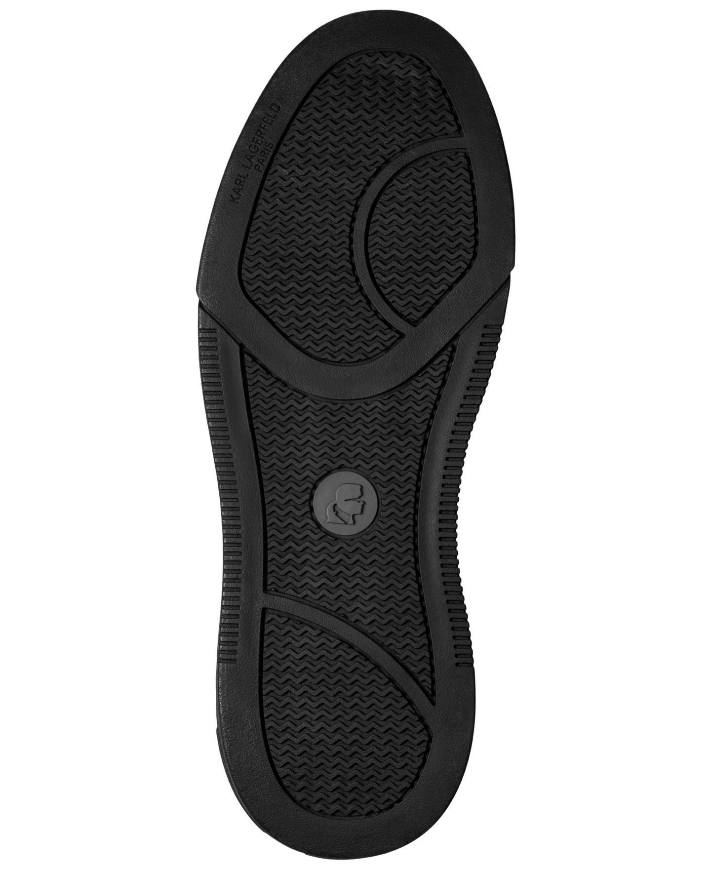 Мужские кроссовки KARL LAGERFELD PARIS Aimon Velvet-Patent, цвет: Чёрный — фото 5