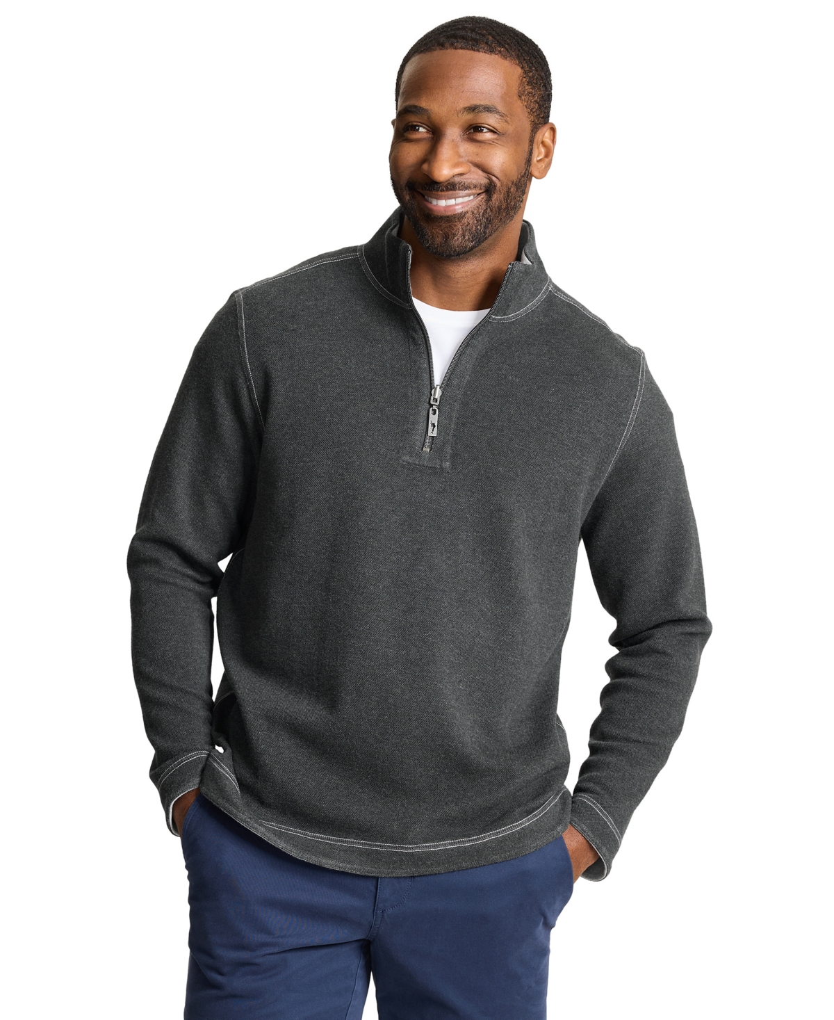 Tommy Bahama Men's Crimson Cove Mock-Neck Quarter-Zip Sweatshirt