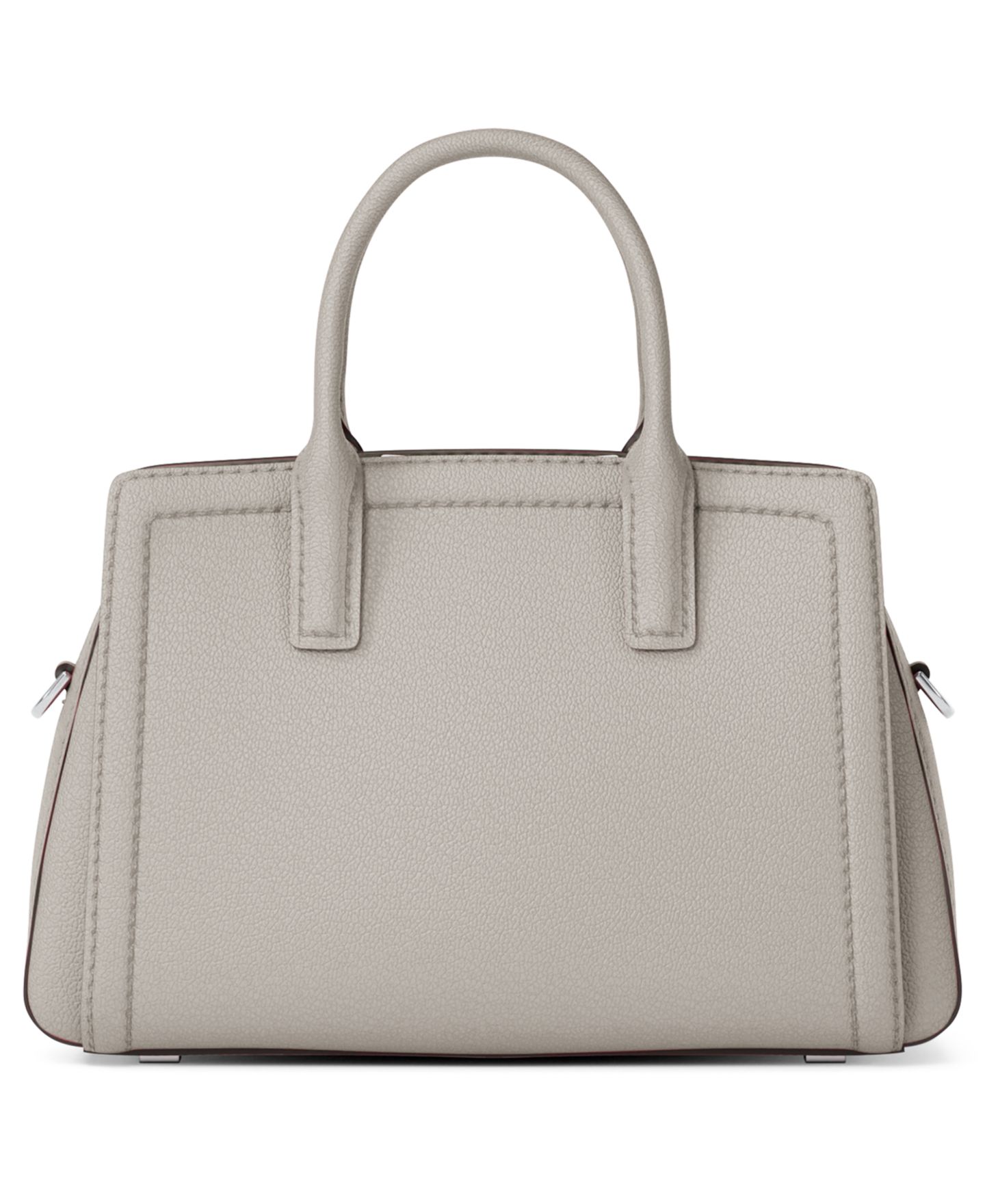 Женская очень маленькая кожаная сумка через плечо Michael Kors Laila, цвет: Меланжевый серый — фото 2