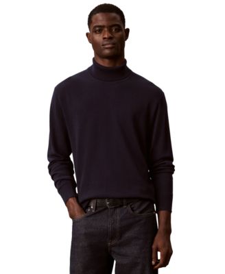 Men's Lightweight Merino Turtleneck Sweater