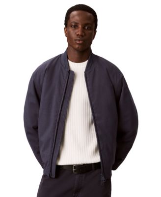 Men's Classic-Fit Twill Bomber Jacket