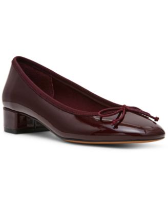 Women's Steffi Block-Heel Round-Toe Ballet Pumps