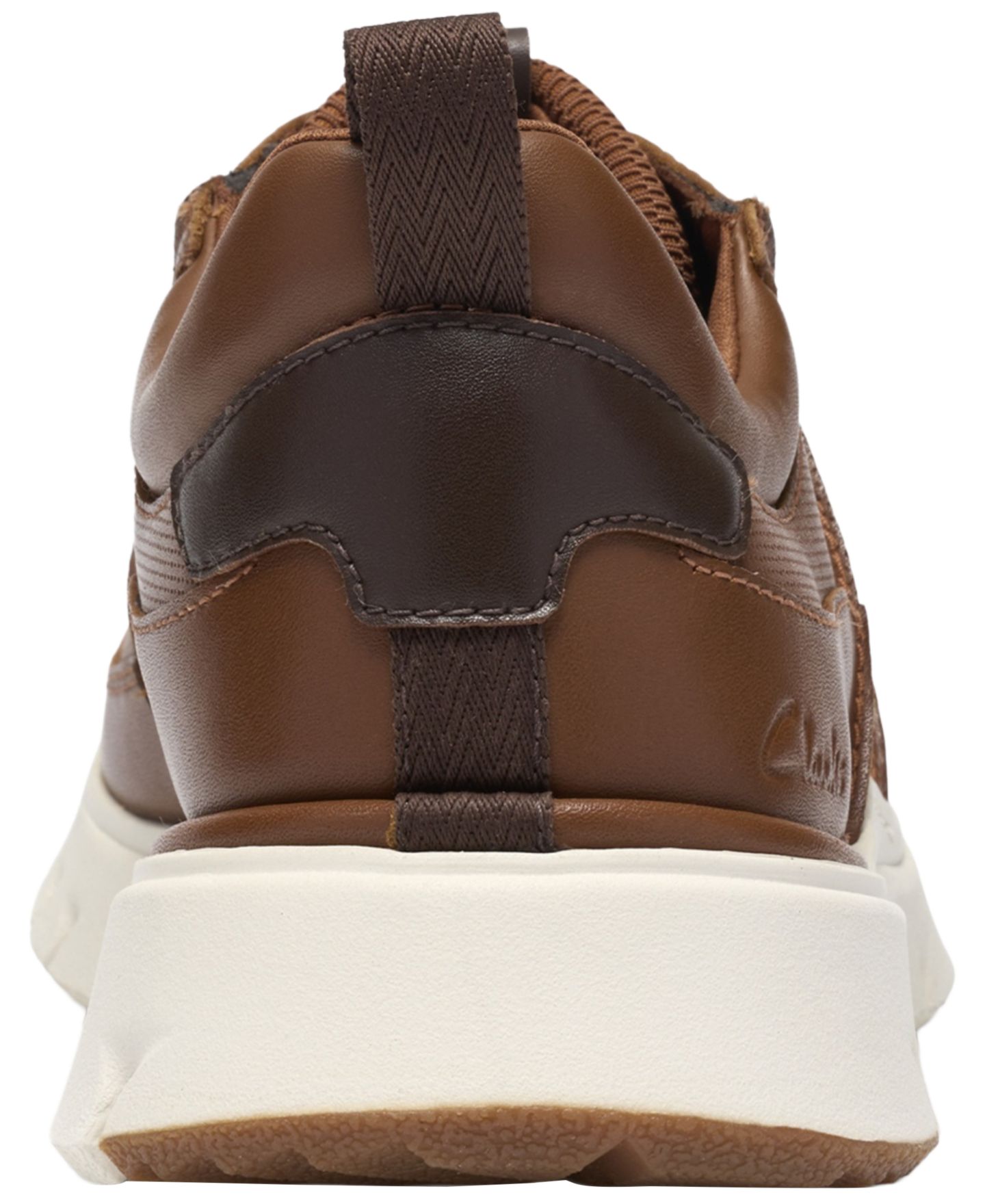 Мужские кроссовки Clarks Step 365 Style Cloud Stepper Leather Low Top, цвет: Рыжевато-коричневый — фото 4