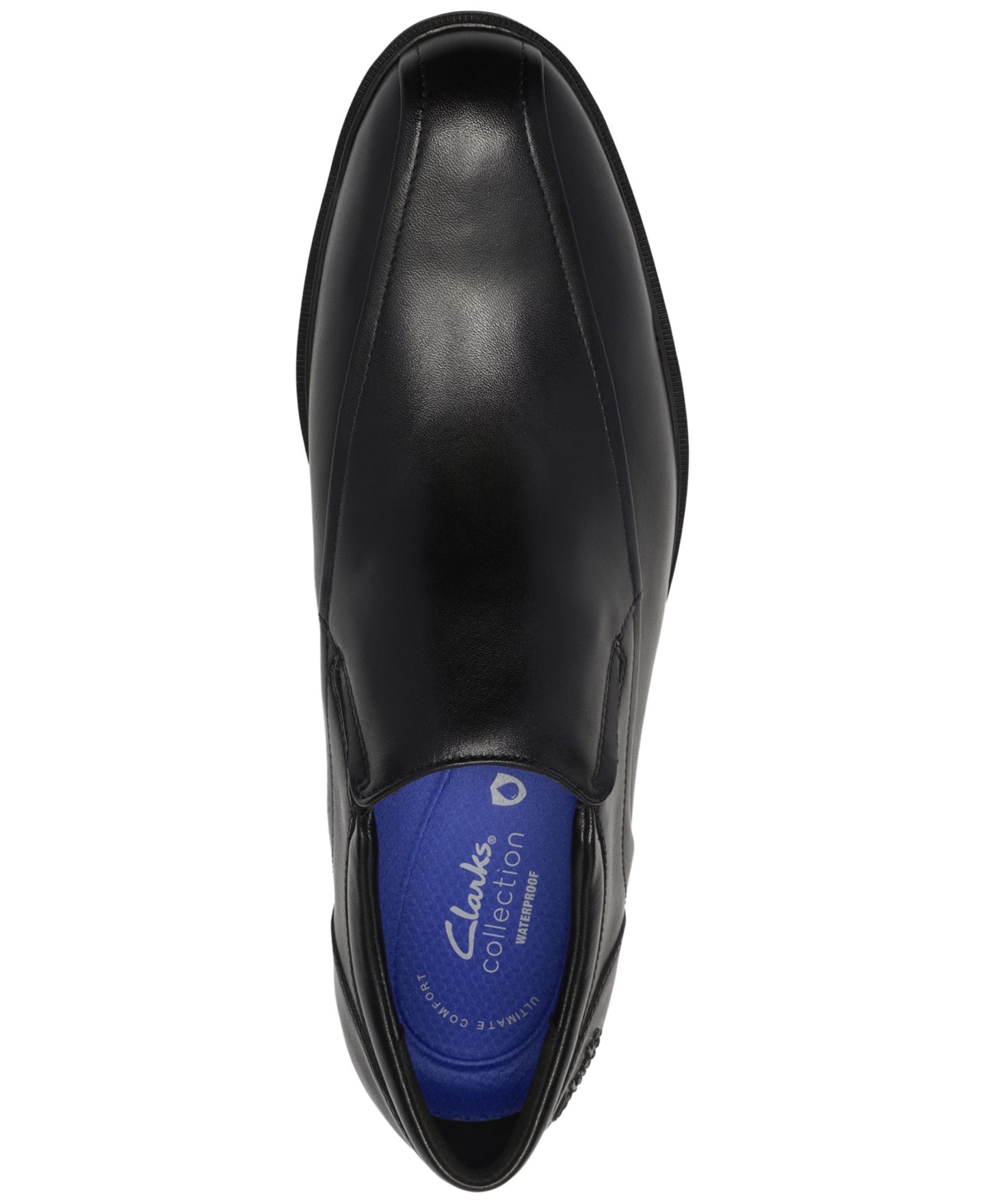 Мужские туфли Clarks Steadwell Step Waterproof Leather, цвет: Чёрный кожаный — фото 5