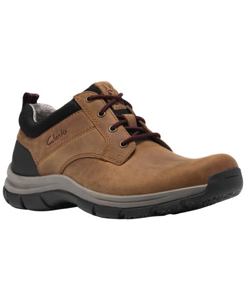 Мужские кроссовки Clarks Walpath Low Nubuck Hiking Sneakers with Arch Support, цвет: Cola Nubuc