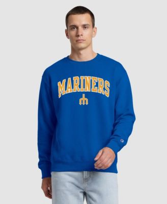 Men's  Royal Seattle Mariners Fleece Crew Sweatshirt