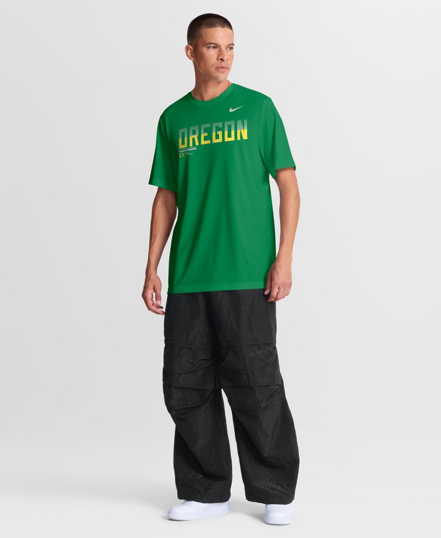 Мужская футболка Nike Green Oregon Ducks Sideline Legend Dri-FIT — фото 2