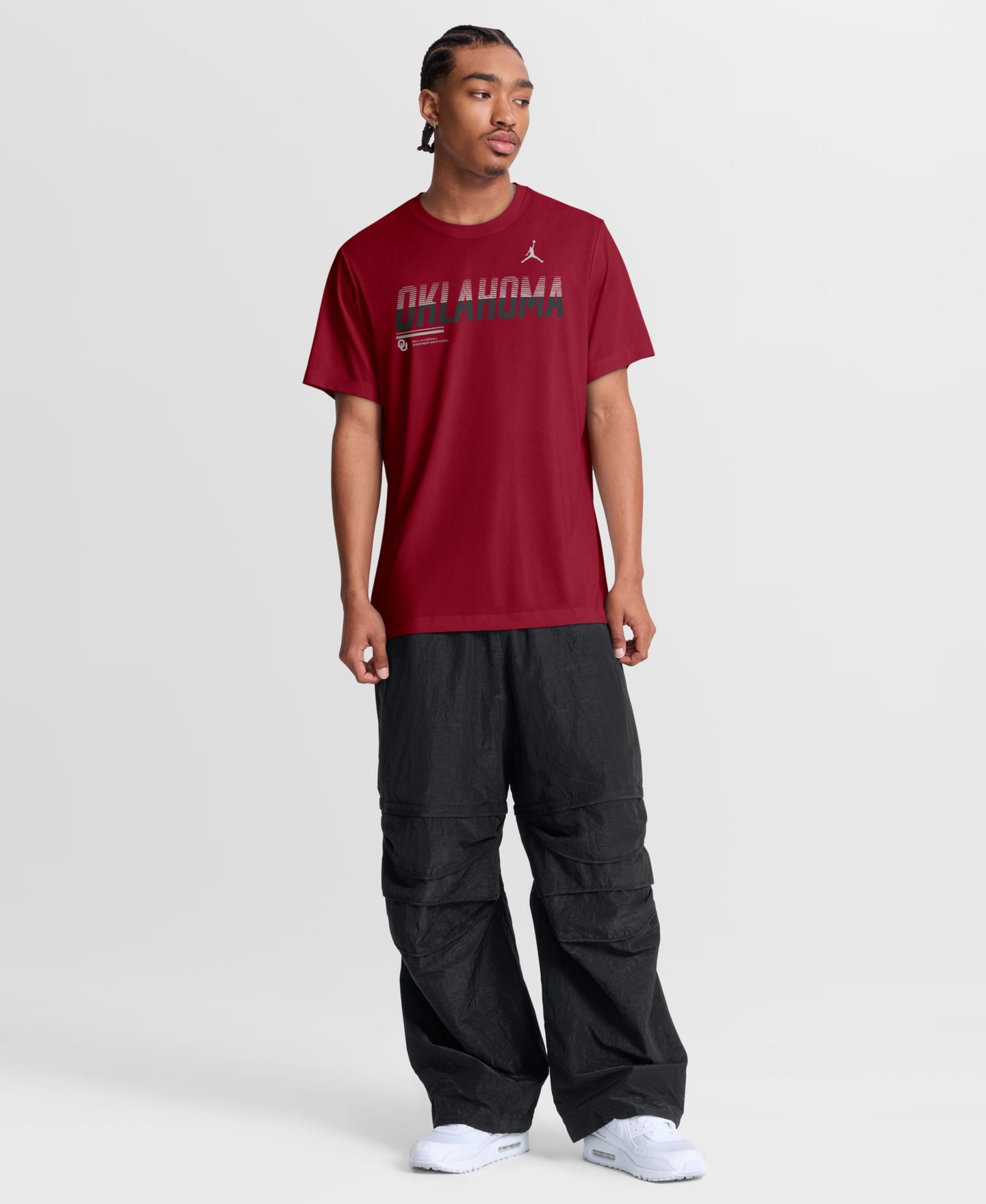 Мужская футболка Jordan Crimson Oklahoma Sooners Sideline Legend Dri-FIT — фото 2