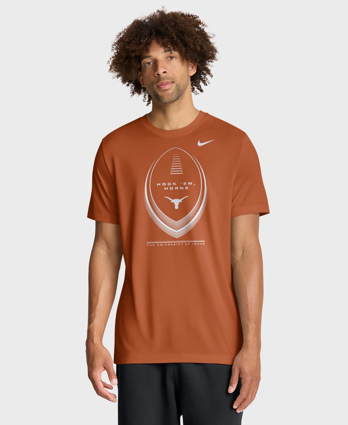 Nike Men's Texas Orange Longhorns Primetime Legend Football Icon Dri-fit T-Shirt