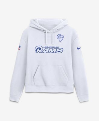 Women's Los Angeles Rams Fearsome White Club Fleece Hoodie