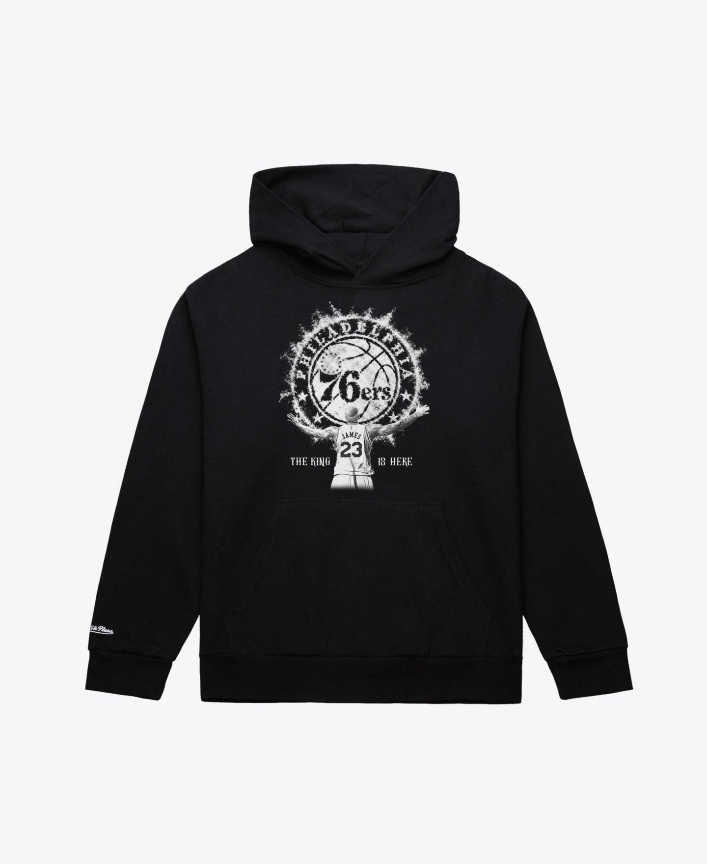 Мужское худи Mitchell & Ness LeBron James Black Philadelphia 76ers Witness — фото 1