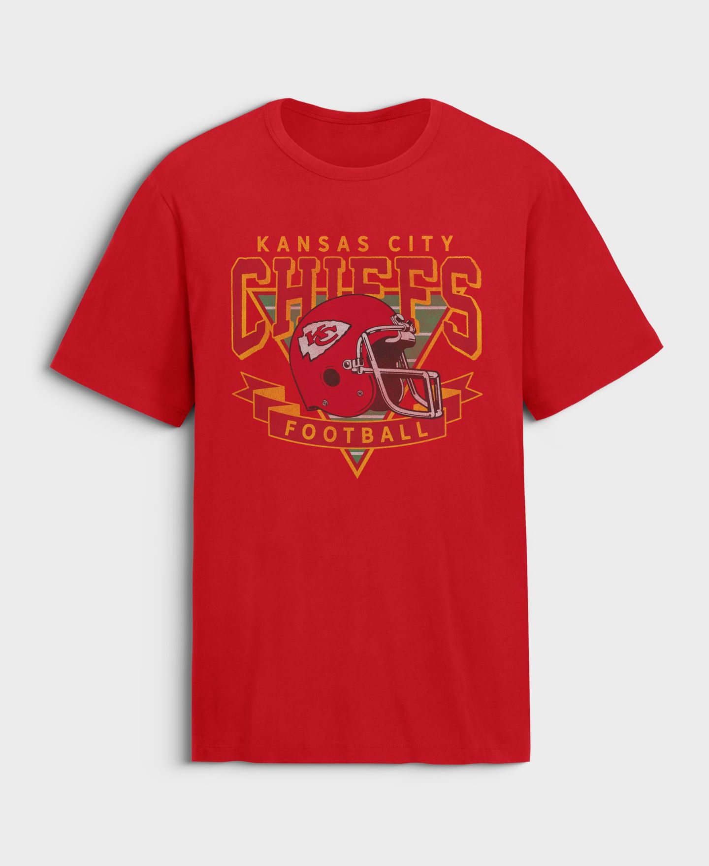 Мужская футболка Fanatics Red Kansas City Chiefs Old Fashion Rushing Legacy Cotton — фото 1