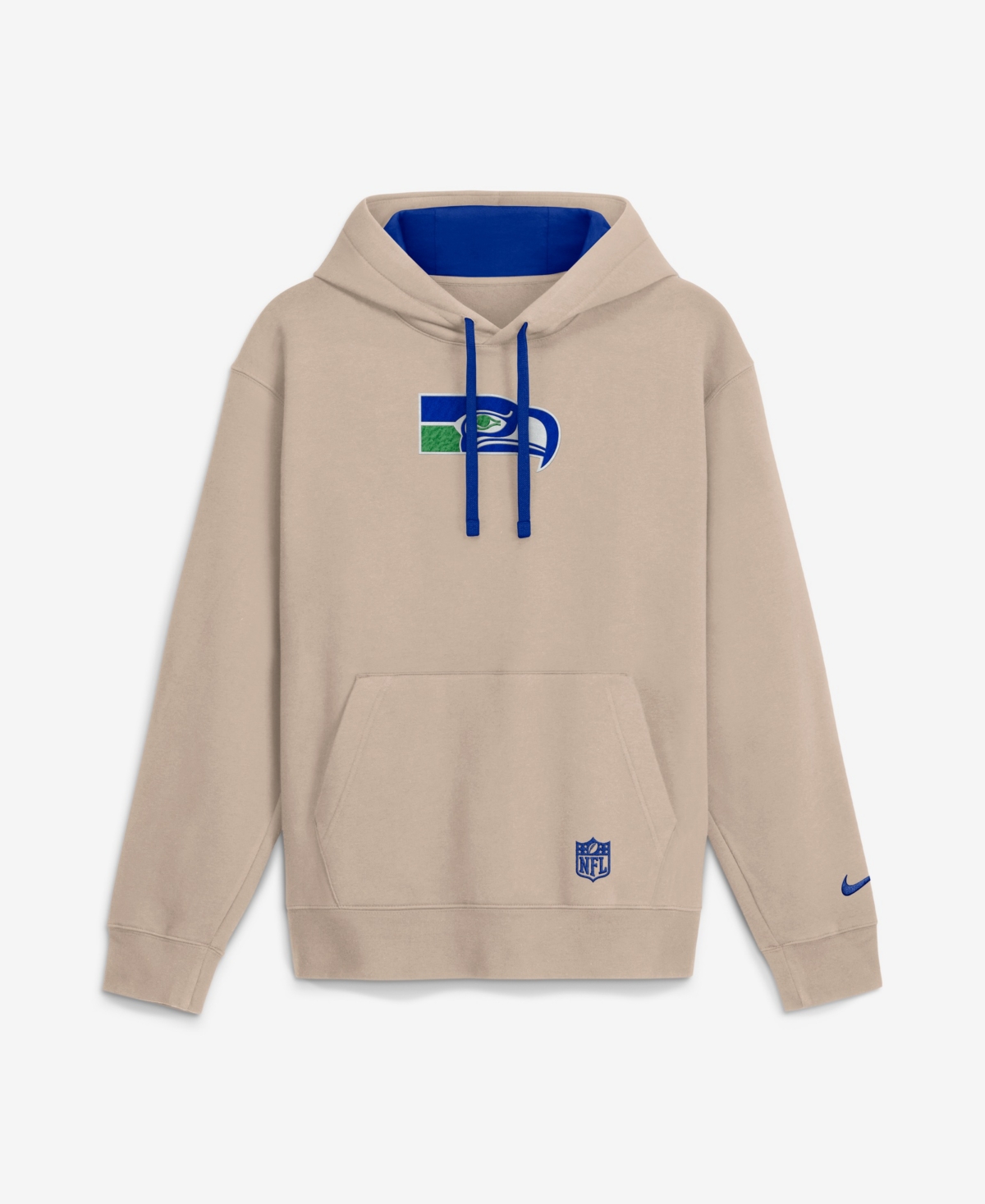 Nike Men's Sand Seattle Seahawks Rewind Club Hoodie