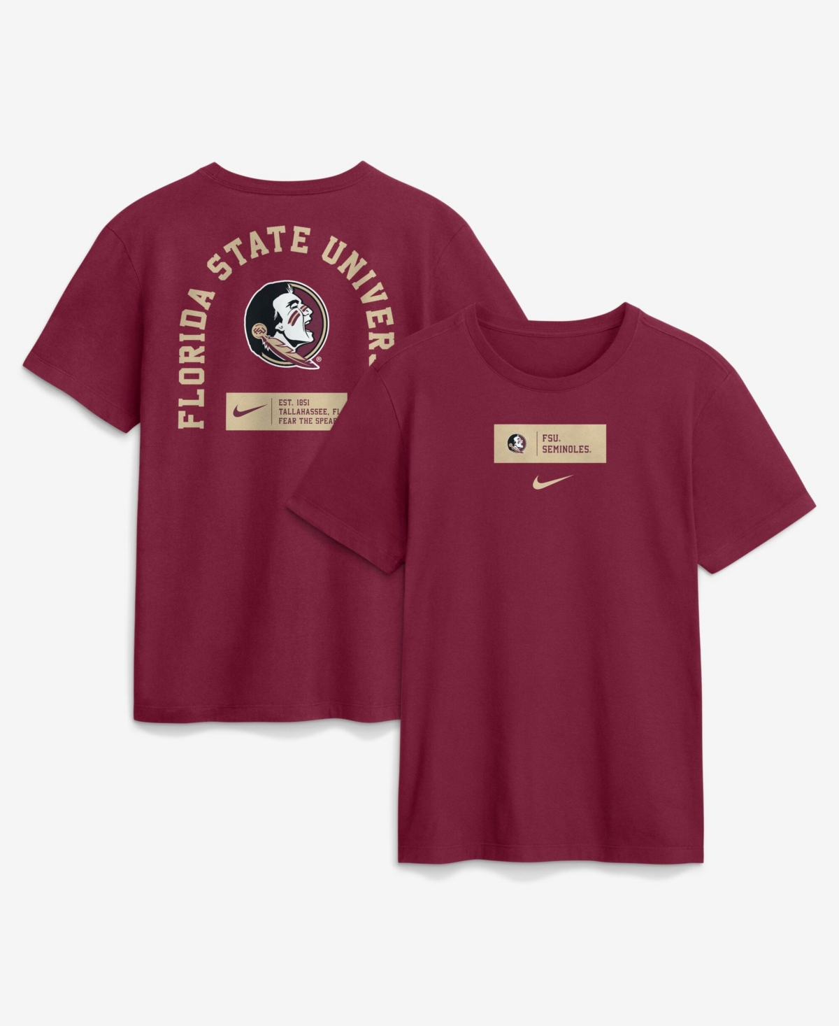 Nike Men's Garnet Florida State Seminoles Primetime Crew T-Shirt