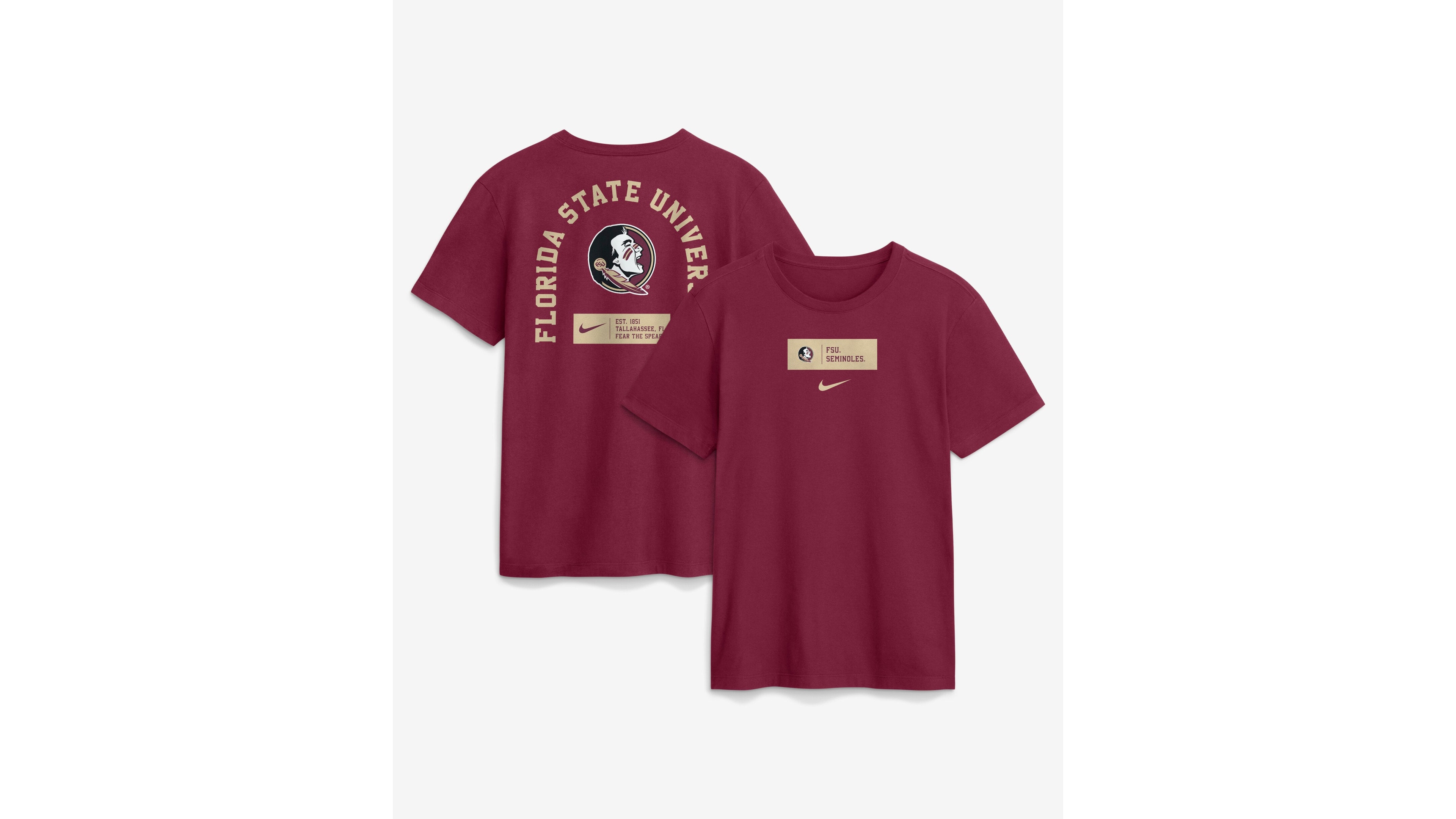 Nike Men's Garnet Florida State Seminoles Primetime Crew T-Shirt