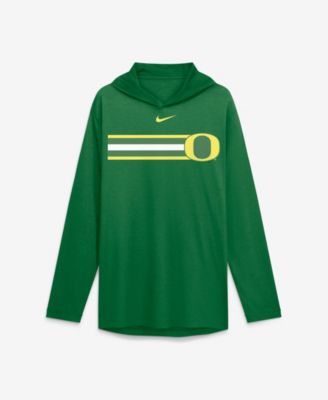 Men's Green Oregon Ducks Primetime Pattern Tri-Blend Dri-FIT Long Sleeve Hooded T-Shirt