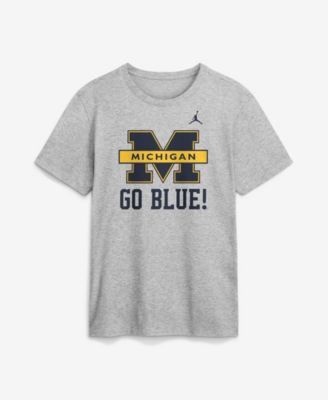 Men's  Gray Michigan Wolverines Primetime Logo Mantra T-Shirt